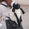 Backpacks Cartoon Cute Kawaii Black Lamb Backpack Large Capacity Plush Doll Toy Valentine's Day Birthday Christmas For Children GirlfriendL231108