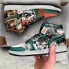 Design Moda Scarpe casual Uomo Donna Vegeta e Goku Super Saiyan DB Anime Sneakers High Top Gomma Graffiti Pelle Personalizzata Anime Scarpe da ginnastica da corsa MN2102 EU 36-48