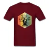 Herr t-skjortor bonsai trädträdgårdsgåva hjärtslag skjorta roliga toppar tee orolig retro tshirt män t-shirt kort ärm rund nacke