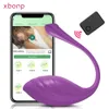 Продукты для взрослых Bluetooth Vibrator для женщин беспроводное приложение дистанционное управление вибрационным яичным клитор