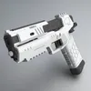 Pistola de brinquedos de pistola de balas mole com lanterna colimadora de jogos ao ar livre Material de carga de nylon esportes cs tiro presente 2057