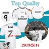 S-XXL 2013 2014 Madrids Soccer Jerseys 13 14 RAUL RETRO FOURING SHIRTS VINTAGE ISCO MAILOT SERGIO RAMOS Real Benzema Camiseta