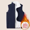 Gilet da uomo Pile da uomo Casual Gilet invernali caldi Moda Giacche senza maniche termiche Giacca a vento Abbigliamento 8XL