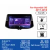 GPS 10-calowy Screen Screen Video stereo Android DVD odtwarzacz DVD dla Hyundai i30 2017-2018