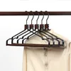 Hangers Racks Metal Wooden Hanger Organizer Wardrobe Wooden Coat Pants Hanger for Clothing Kledinghangers Kleding Wetsuit Hanger 230408