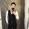 Men's Vests Quality Business Casual Slim Vest Fashion Designer Men Classic Solid Color Single Breasted Suit Asian Size M-5XLMen's