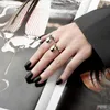 Cluster Rings Boho Vintage Big Chains Ring for Women Men Antique Knuckle Finger Jewely Anillos 2023