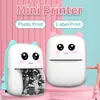 hot Portable Bluetooth Mini Thermal Printer 203dpi Wireless Pocket Photo Label Multifunction Printers For Android IOS Phone Windows with Paper Roll retail box