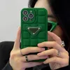 iPhone 15 11 Pro Max Case Designer Połączenia telefoniczne dla Apple 14 12 Plus XR XS Luksusowe kostki czekoladowe silikonowe komórki mobilne z tyłu z tyłu zderzaku Funda COQUE VERTE GREEN