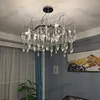 Lampadari Lampadario di cristallo moderno Illuminazione a sospensione a soffitto Sala da pranzo Foyer Drop Hanging Light Fixtures Branch