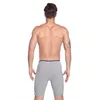 Caleçon 4 pièces/lot Muscle hommes caleçon boxeur grande taille longue pleine coton culotte de course ouverte avant pour homme