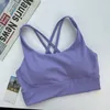 Lu Buttery-Soft Sports Bra Classic Yoga Bra Skin-Frendly Women Brassiere Fashion Topsセクシーなクロスストラップタンクレディーアンダーウェアフィットネスベスト