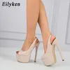 top Fashion Peep Toe Platform Tacchi super sottili Sandali estivi sexy Women Party Nightclub Stripper Shoes 230306