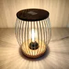Handgefertigte Edelstahl-Dekorationslampe im chinesischen Stil, Tischlampe, Nachttischlampe, minimalistische Handwerkskunst, Beleuchtung, Haushaltsschlafzimmer