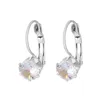 Stud Earrings The Latest European Style Simple Candy Color Cubic Zircon Accessory Fashion For Women'S Jewelry Wedding