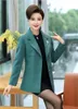 Women's Suits 2023 Spring Autumn Blazer Jacket Women Middle-Aged Mother Long Sleeve Short Suit Coat Female Casual Overcoat Ladies Tops R448