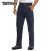 Pantaloni da uomo TACVASEN Inverno Tattico Soft Shell Militare Task Force Lana da uomo Calda Multi Tasca Cargo Lavoro Task Force Rip stop Trekking Caccia Pantaloni 230407