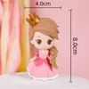 Party Supplies Cake Decoration Happy Birthday Toppers Baby Shower Baking Pink Castle Princess Theme Skirt Bow Girl Ornaments