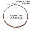 Kettingen PuRui Unisex Natuursteen Kralen Ketting Voor Vrouwen Handgemaakte Strand Kralen Choker Sieraden Op De Nek Mannen Kraag Feest Bruiloft