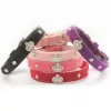 Corona di strass Decorazione con ciondolo Collare per cani da compagnia Collare per gatti Princess Collari per cani 6041024 Guinzagli per cuccioli Forniture G485 ZZ