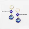 Hoop Huggie Groothandel Evil Eye Protection Oorbellen Hie Strass Drop Hoop Valentijnsdag Moeder Cadeau Drop Delivery Sieraden Dhgarden Dhz4Y