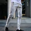 Мужские джинсы Мужские спортивные брюки для фитнеса и фитнеса, длинные тренировочные брюки контрастного цвета, дышащие осенние брюки с эластичной резинкой на талии и шнурком 230407