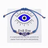 Charm-Armbänder Charm-Armbänder Türkei Blue Evil Eye Kartenarmband Frauen Handgefertigte Seilkette Kristall Lucky Eyes Perlen Mädchen P Dhgarden Dhcef