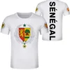 Senegal t shirt ungdom skräddarsydd namn nummer sen nation flagga sn franska country college tryck text fotologo casual kläder