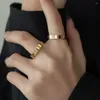 Cluster ringen Koreaanse stijl roestvrijstalen ring eenvoudige minnaars accessoires sieraden voor dames heren bands paar