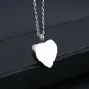 Whole heart-shaped dog paw print ashes urn souvenir pendant necklace to commemorate pet funeral214S