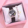 Montres-bracelets Mode Simple Femmes Montre Bracelet Ensemble Tempérament De Luxe Mignon Fille Dessin Animé Vente Quartz