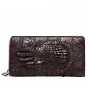 Portefeuilles Menggeka Crocodile Sacs à main Homme Business Long Portefeuille Sac à main Carte Houlder Hommes Embrayage