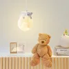 Lampade a sospensione ZK50 Moderno Semplice Orso LED Lampadario Camera da letto Comodino Camera dei bambini Decorazione della casa