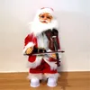 豪華な人形ファッション30cmエレクトリックサンタクロウスと楽器のぬいぐるみぬいぐるみ人形飾り飾り飾り子供おもちゃクリスマスギフト231107