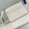 Bolsas mais altas de designer mm bolsas de granulação de granulação de granulação Baneetas de ouro e hardware de ouro e hardware de prata Bolsas de ombro de bloqueio de dois tons Flores e cartas de impressão de moda