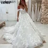 Party Dresses LORIE Exquisite Lace Off Shoulder Wedding Dresses Short Seves Sweetheart Boho Bridal Gowns vestidos de novia 0408H23