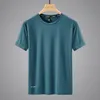 Men's T-Shirts Quick Dry Sport T Shirt Men'S Short Sleeves Summer Casual White Plus OverSize 6XL 7XL 8XL 9XL Top Tees GYM Tshirt Clothes 230408