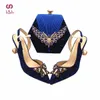 Dress Shoes Special Design Nigerian Women Shoes and Bag Set in Royal Blue Color High Quality Decorate with Rhinestone for Wedding 231108