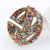 Bangle Boho pärlstav armband armband för kvinnor tillbehör retro etnisk färgglad handgjorda väv charms armband tjej pulseras mujer
