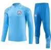 23 24 Survêtements de football City Survêtement de football Costume d'entraînement HOMMES Kit enfants 22 23 Haaland DE BRUYNE FODEN GREALISH Sportswear Survatment Chandal Set