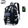 Sacos escolares Fengdong estilo coreano mochila de escola para adolescente moda preto branco estudante meninas mochila mochila bonito saco de livro 230408