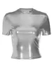 Dames t -shirt havhaw mode korte mouw straatkleding crop top t -shirt zomer groothandelsproducten 230408