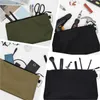 3pcs Stuff Sacks Multifunctional Canvas Plain Tool Bag Heavy Duty Zipper Storage Pouch with Metal Spring Snap