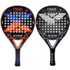 Raquettes de Tennis Raquette de Tennis Padel 3K Fiber de carbone Surface rugueuse équilibre élevé avec palette de Padel à mémoire douce EVA 231108