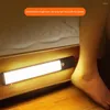 Veilleuses 50 Led Rechargeable sous la lumière de l'armoire Led capteur de mouvement lampe de chevet cuisine pour escalier de chambre