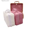 Cosmetic Bags Large Capacity Gift Box Travel Toiletry Organizer Cosmetic Bags Portable Woven Ratton Makeup Bags for Women 517D Q231108