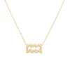 Chaînes douze constellations pendentif collier pour femmes mode simple carte d'or chaîne cadeau hypoallergénique collierchaînes