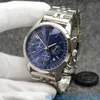 Breit 44 mm Chronomat Transocean Jakość AAA zegarek chronograf kwarc Ruch czarny tarcza 50. rocznica mężczyzn Watch Steel Pasp Men Na ręce zegarek design męski