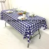 Table doek 1 van de verkochte PVC Poly TableCloth Banket voor huwelijksevenementfeest El Decoratie