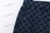 xinxinbuy Cappotto da uomo firmato Giacca doppia lettera jacquard maniche lunghe donna blu Nero kaki blu M-3XL